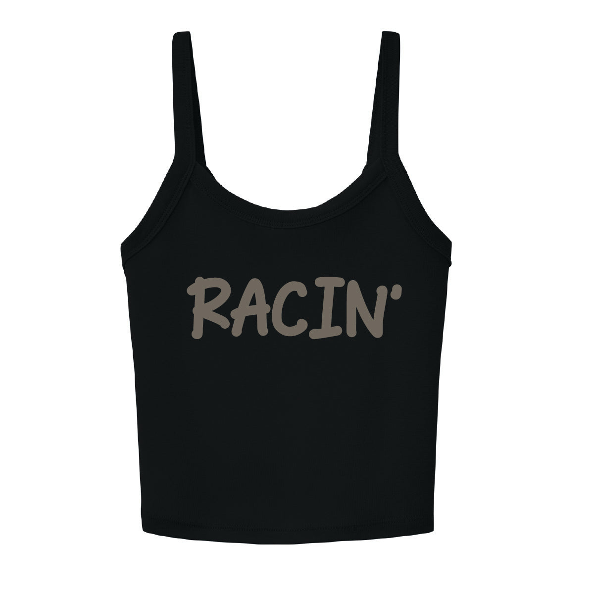 Racin' Women's Micro Rib Spaghetti Strap Tank